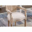 Fauteuil de salle à manger rembourré en tissu