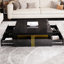 Table basse moderne carrée avec rangement et 4 tiroirs-1551520404