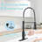 Touchless Kitchen Faucet with AC Adapter, Smart Motion Sensor Hands Free Single Handle Kitchen Sink Faucet with Pull Down Sprayer-115750775