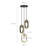 Huckaby 3 - Light Brass Cluster Pendant