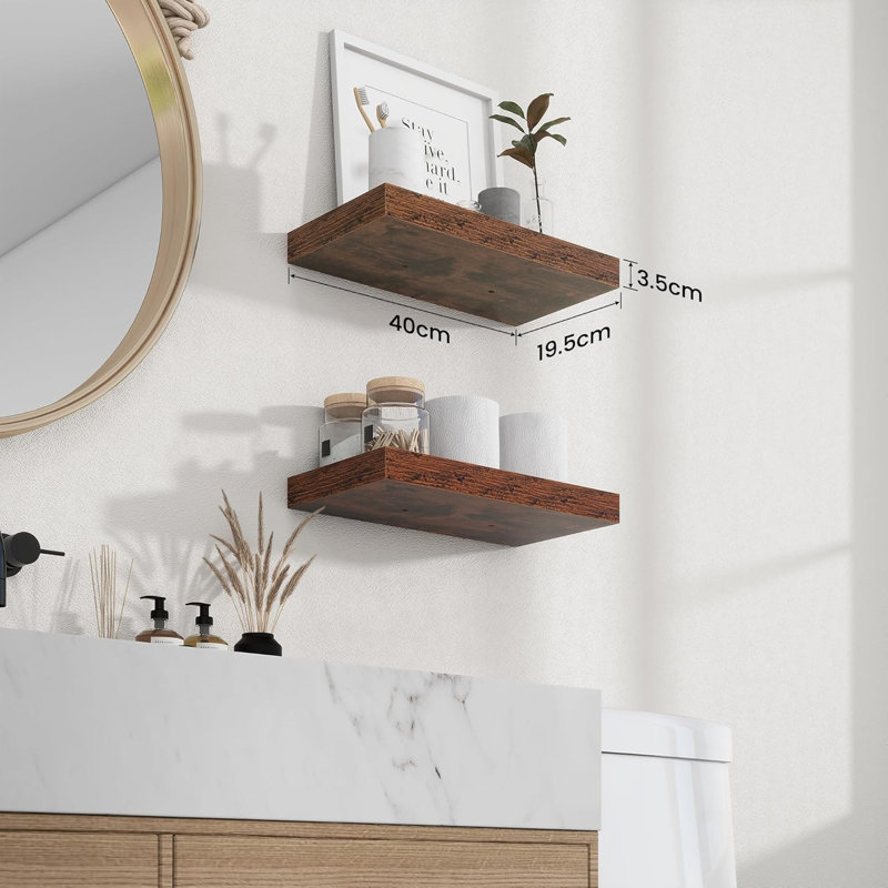Floating Shelf, Rustic Brown