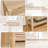 Fluted Wood Console Table with 3 Drawers-266278196