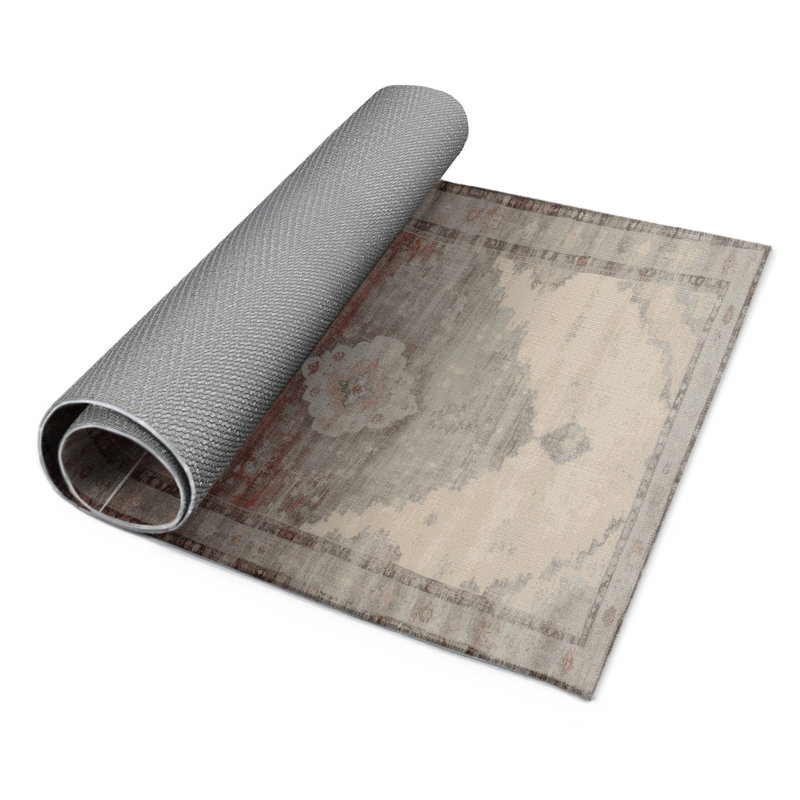 Tapis d'intérieur et d'extérieur surteint beige