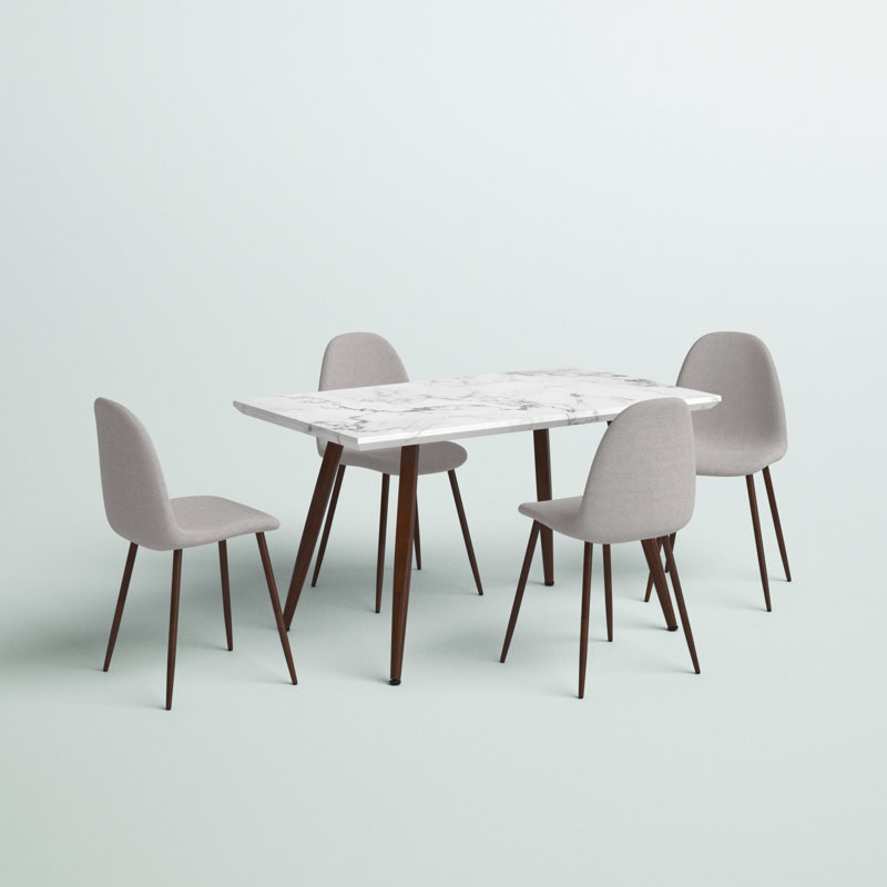 Ensemble repas pour 4 personnes Ogilvie, Gris clair