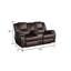 Causeuse inclinable rembourrée 62 po Hardoby-1289444839-1289444857