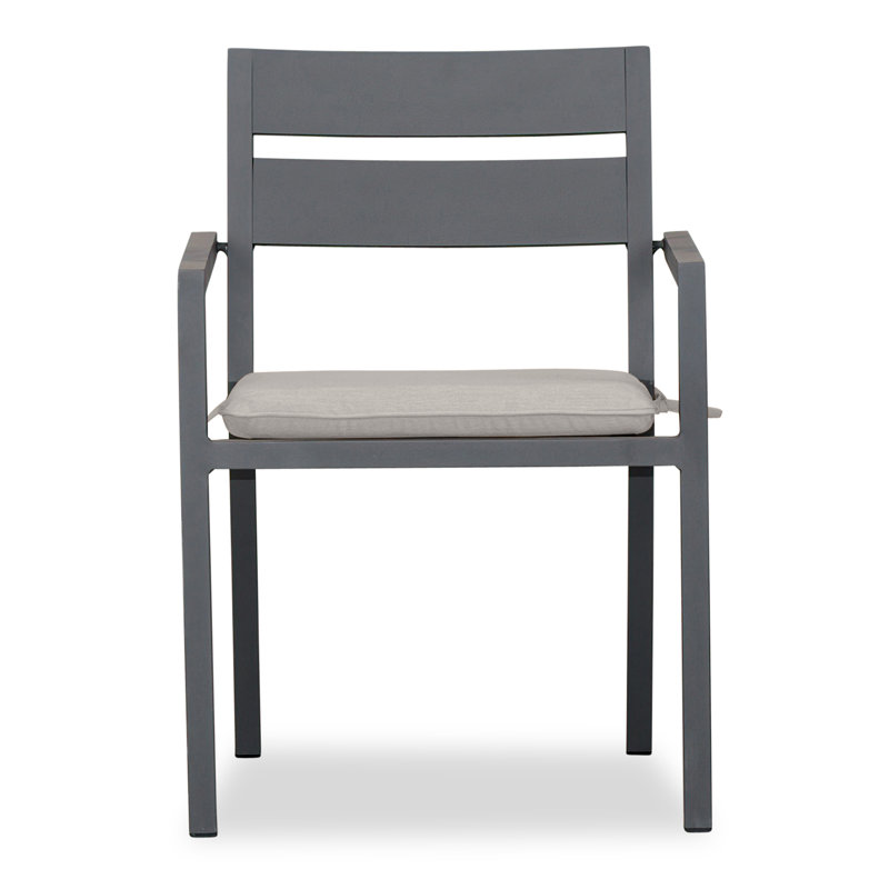 Pacifica Outdoor 7 - Piece Dining Set with Cushions, Cast Silver Sunbrella®, Slate