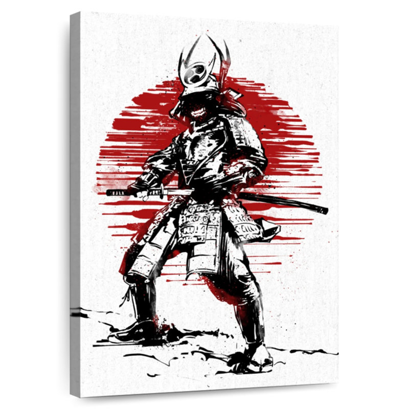 Sireci Red Sun Samurai, 24" H x 16" W