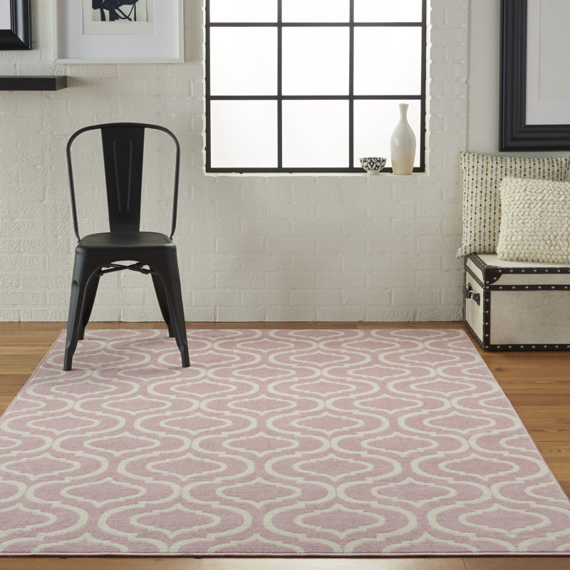 Tapis rose Sheron, Rectangle 5 pi 3 po x 7 pi 3 po