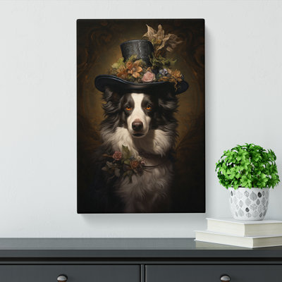 Border Collie Baroque Art - Print