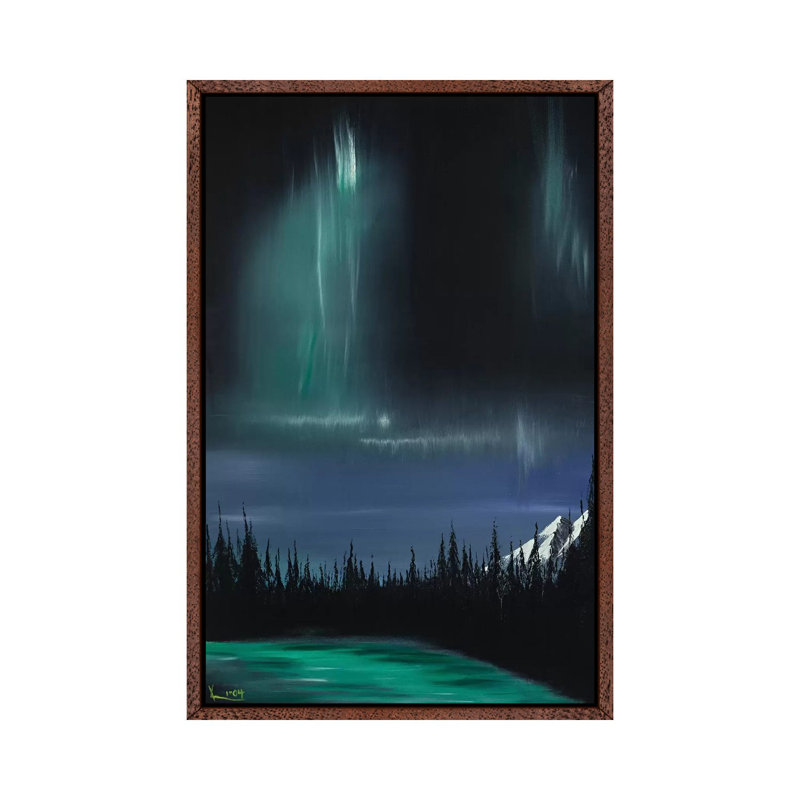 Collison II by Christian Klingeler - Print on Canvas, Classic Brown Wood Framed Canvas, 101.6cm H x 20.32cm W x 3.81cm D