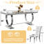 Ensemble de table de salle à manger avec 6 chaises en velours-1669993048-1669993051-1669993053