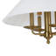 4 - Suspension conique contemporaine en tissu clair