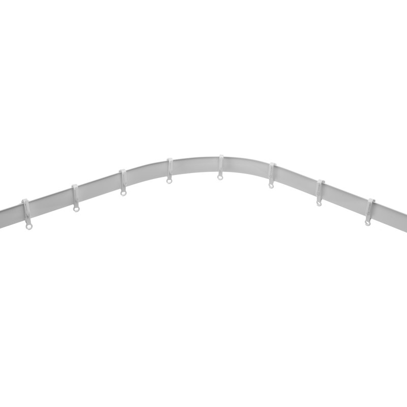 White Curtain Track/Rail, 2.90cm H x 150cm W x 2.60cm D