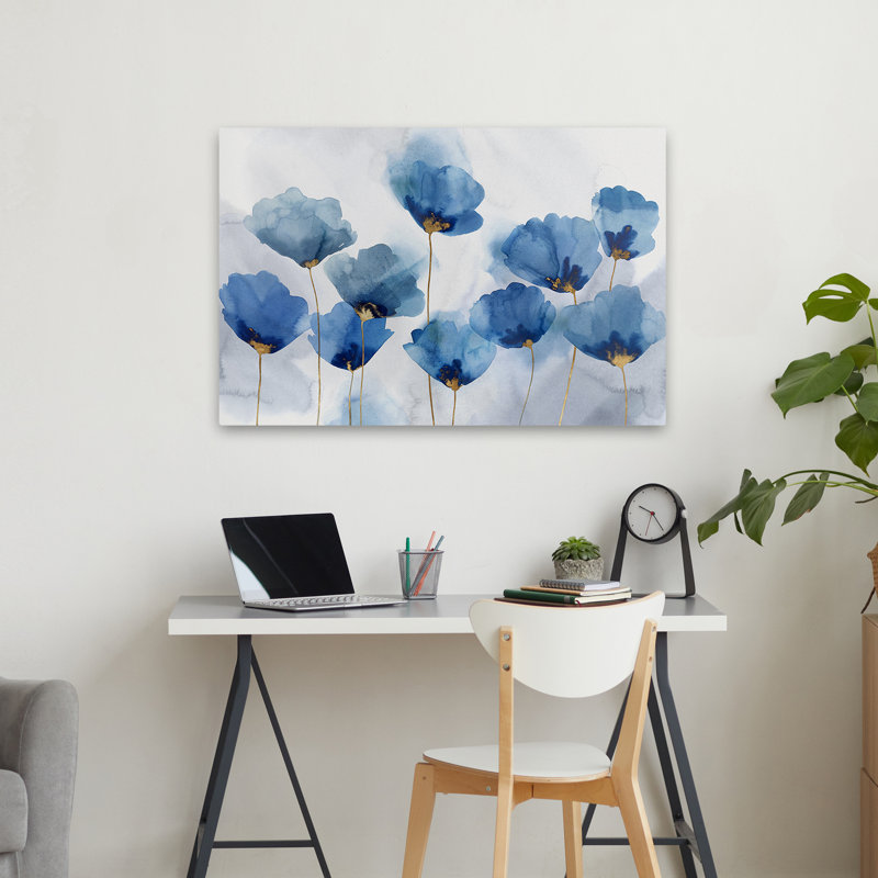 Azure Gathering, 24" H x 36" W