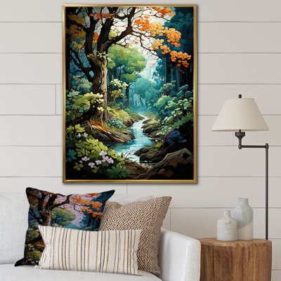 Green Tree Oak Enchantment, reproduction d'art sur toile