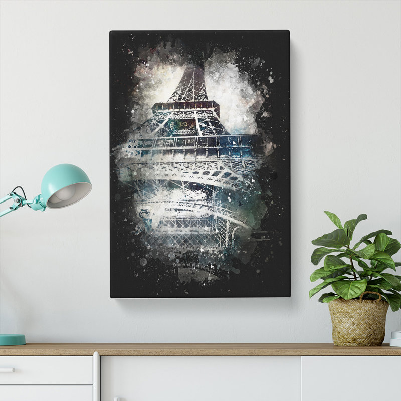 The Eiffel Tower in Paris - Wrapped Canvas, 50cm H x 35cm W x 3cm D