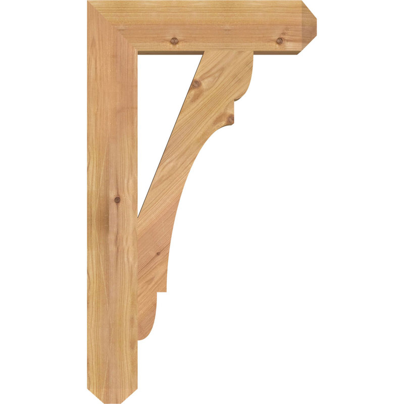 Support pour artisan olympique, Cèdre rouge de l'Ouest (lisse), H 28 po x l 3,5 po x P 16 po