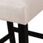 Tabouret de comptoir Kd - pieds teints, garniture cloutée élégante, siège et dossier rembourrés en cuir reconstitué, repose-pieds rembourrés parfaits et confortables, couleur transitionnelle, couleur blé, 21,95 po Largeur, 41,45