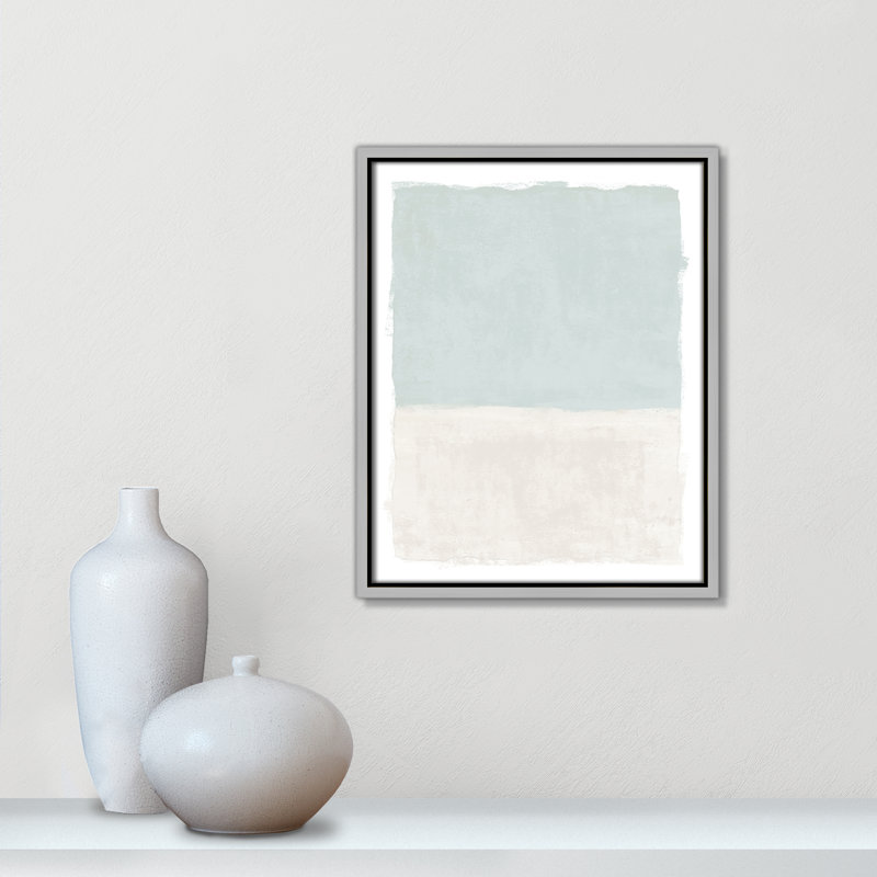 «Ocean Tides I Print» par Natalie Carpentieri, Silver Floater, 12.5'' W x 15.5'' H