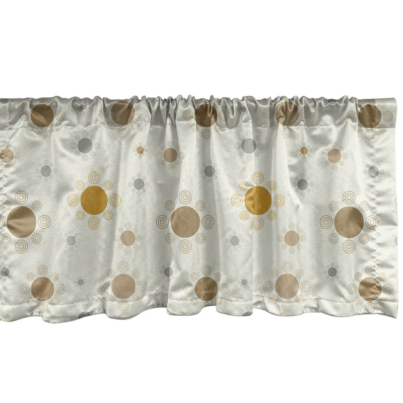 Amber Camel Satin Polyester Rod Pocket Valance Pack