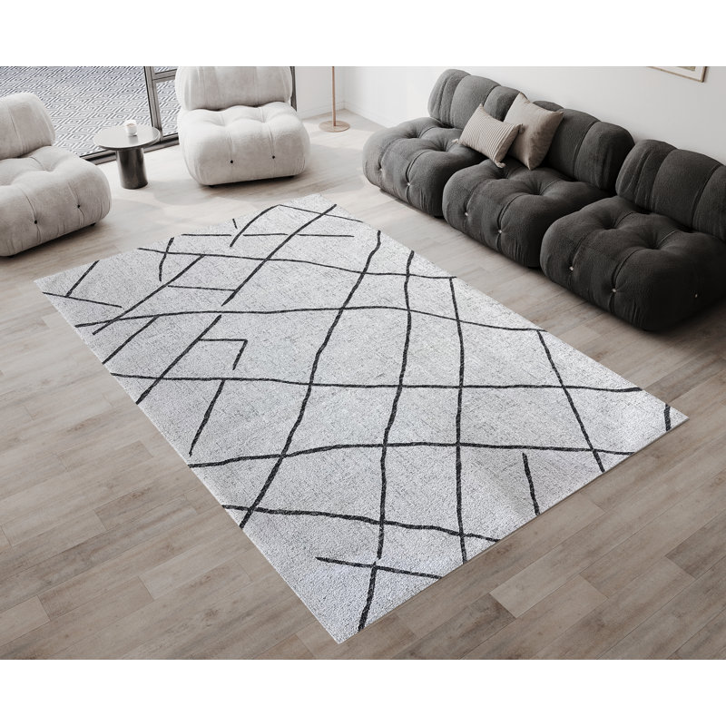 Tapis antidérapant Hera, Rectangle 2 pi 6 po x 4 pi 11 po