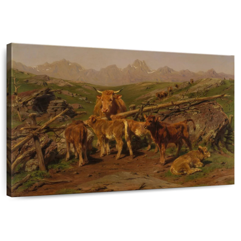 Brampt Weaning Of The Calves, 8" H x 12" W