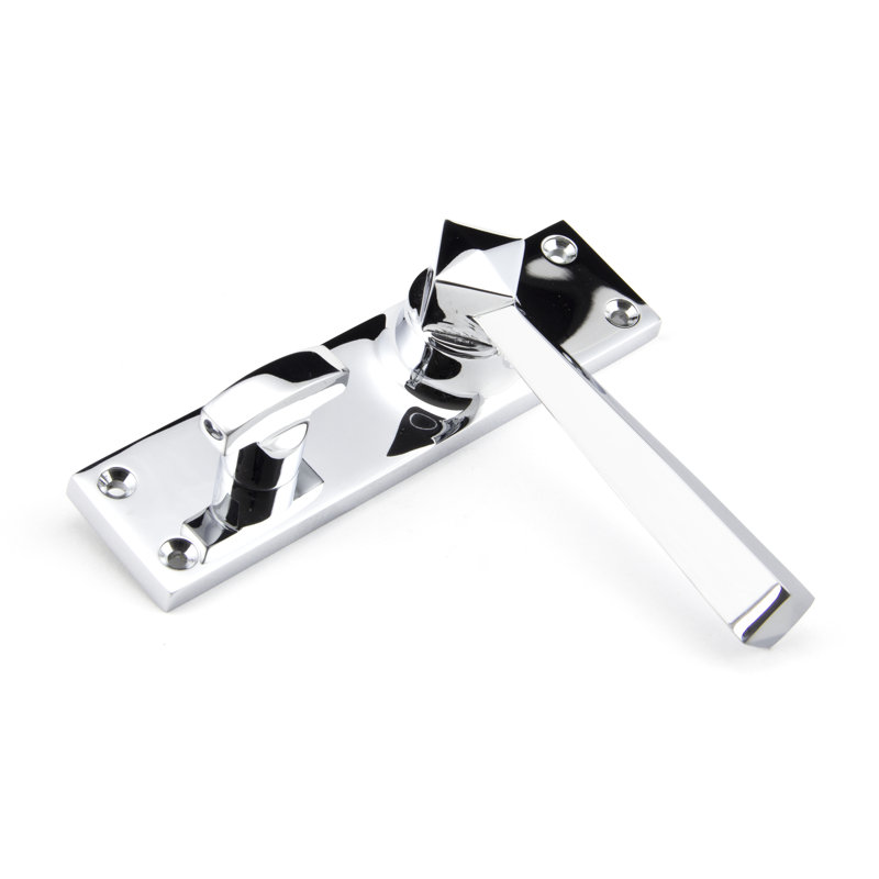 Straight Double Dummy Door Handle, Polished Chrome