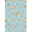Tapis en coton bleu / brun Elburn-1263165113