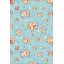 Tapis en coton bleu / brun Elburn-1263165119