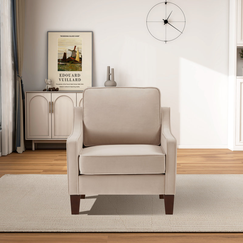 Fauteuil club de 28,98 po de largeur compatible Ianula CAL117, Polyester taupe