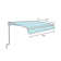 ALEKO Motorized Retractable Outdoor Awning with White Frame