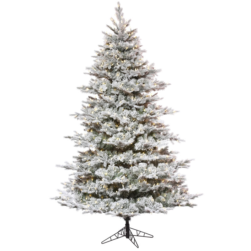 Kiana Lighted Artificial Pine Christmas Tree, 7.5' H