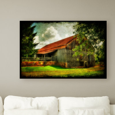 « notre old grange », reproduction d’art sur toile