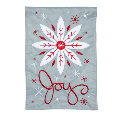 Drapeau de jardin Joy Winter Snowfall