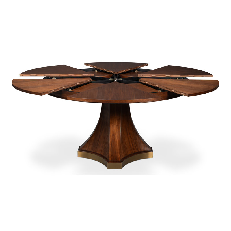 Chelsea Round Walnut Wood Dining Table