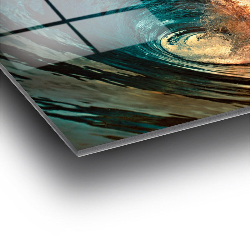 Stunning Tempered Glass Wall Art Painting, 27.6 x 39.4 inches | 100% Tempered Glass, Thickness: 0.16 inches | Elegant Home Decor for Living Room or Office, Durable & Easy to Clean, Perfect Gift Idea