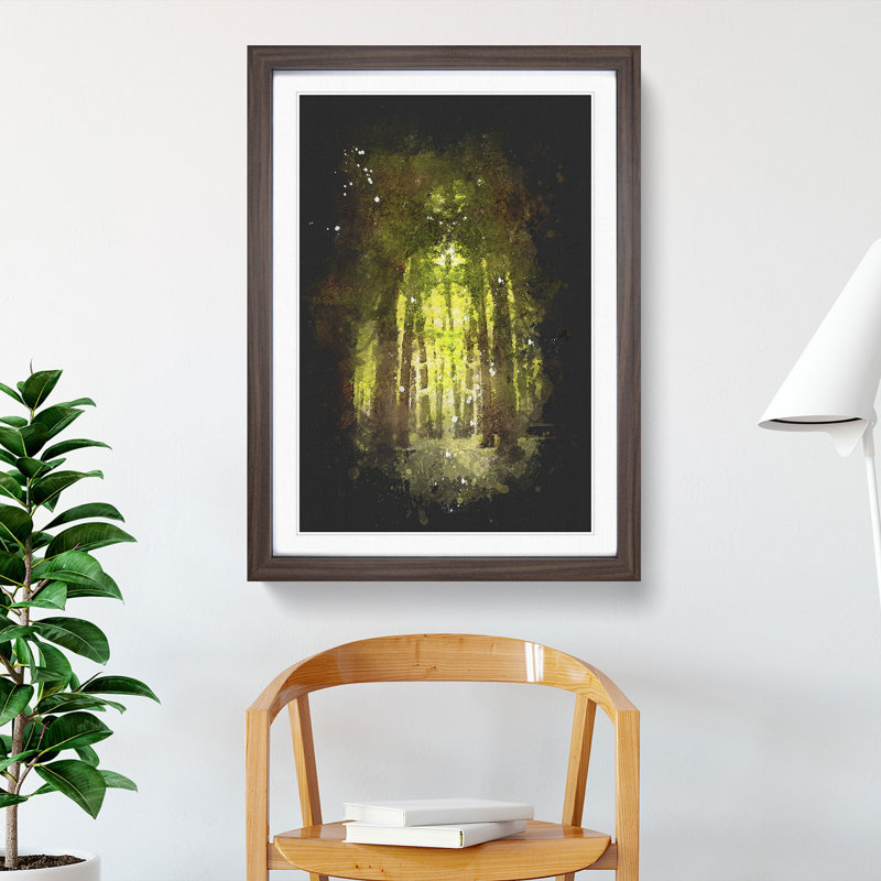 Forest Arch - Framed Print, 63cm H x 45cm W x 2cm D, Walnut Framed