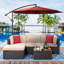 Parasol en porte-à-faux 9 pi 7 po Fernville-125131612