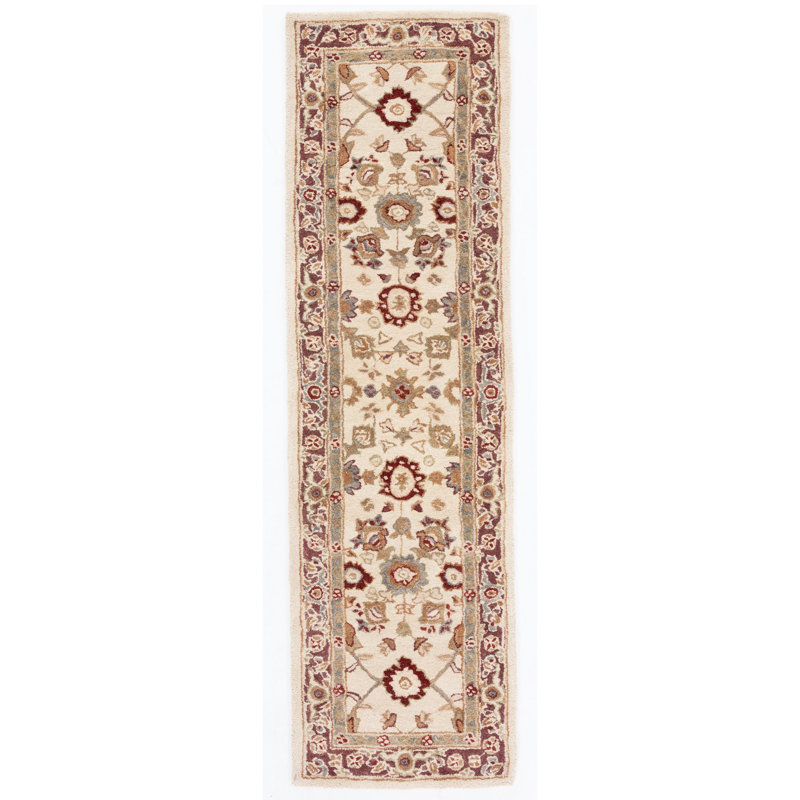 Coltun Hand Tufted Wool Pile Oriental Rug, Runner 2'3" x 10'