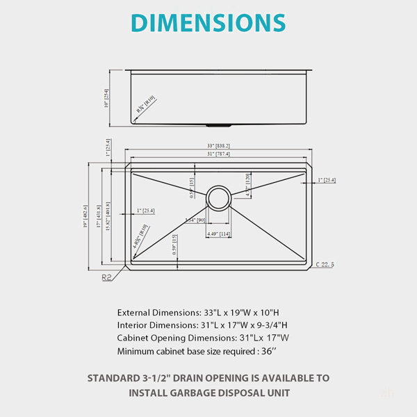 Dimensions du produit