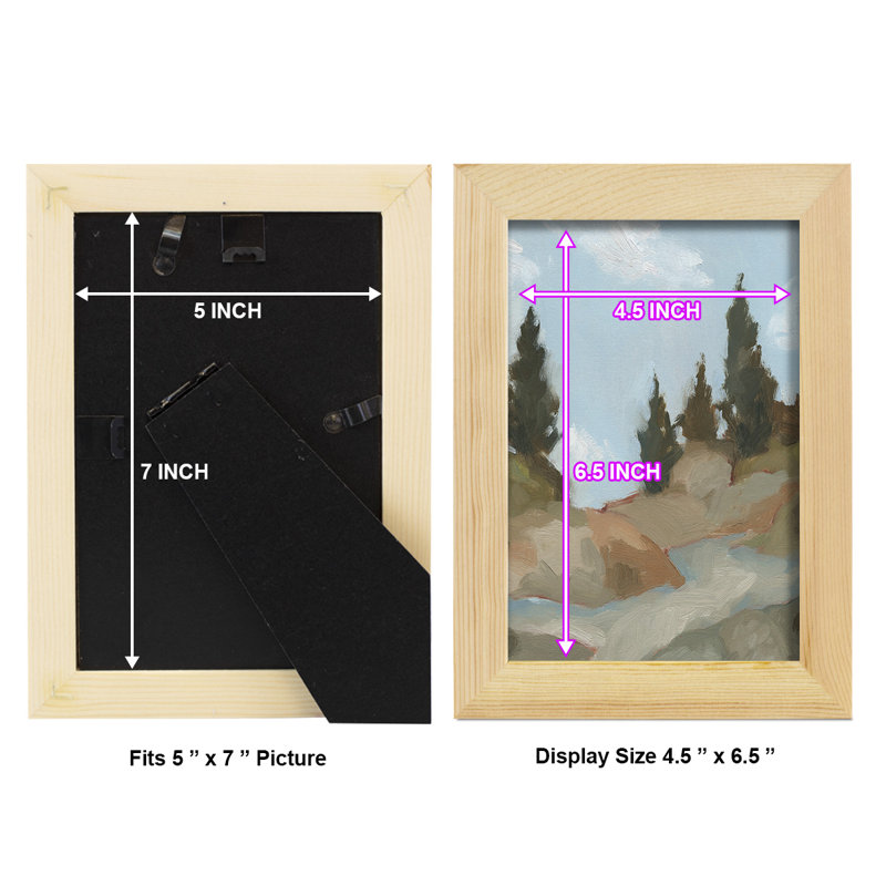 West Fourche Trail II sur papier, H 9 po x l 7 po x P 1 po, Naturel