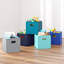 Bacs de rangement pliables en tissu 2 pièces avec poignées pour la salle de jeux RiverRidge-1747185065