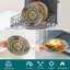 Ensemble d'assiettes à dessert 6 pièces bohémiennes, assiettes à salade de 8,5 pouces, motifs floraux et géométriques variés