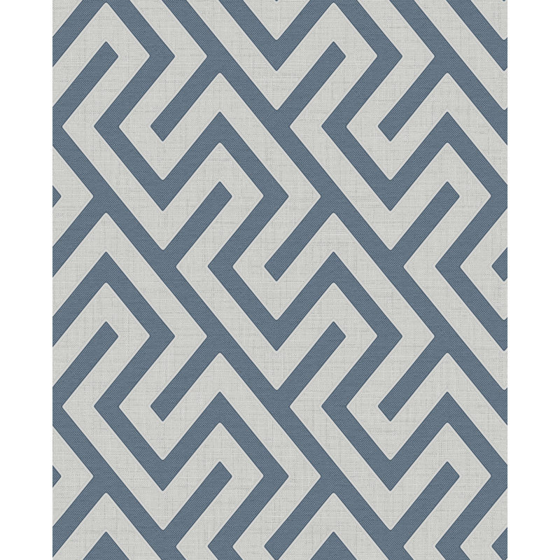Larson Geo Textured Wallpaper, Navy