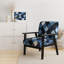 Tartan à carreaux - Fauteuil d'appoint rembourré à motifs-303622209-491257196