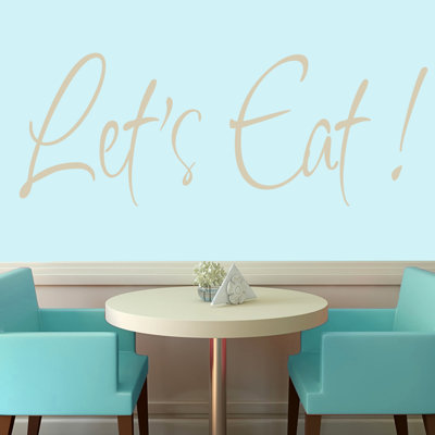 Adhésif décoratif «Let's Eat»