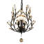 3-Light Crystal Chandelier Adjustable Height