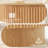 31.5" Natural Fluted Drum Coffee Table with Storage for Small Spaces-117179473