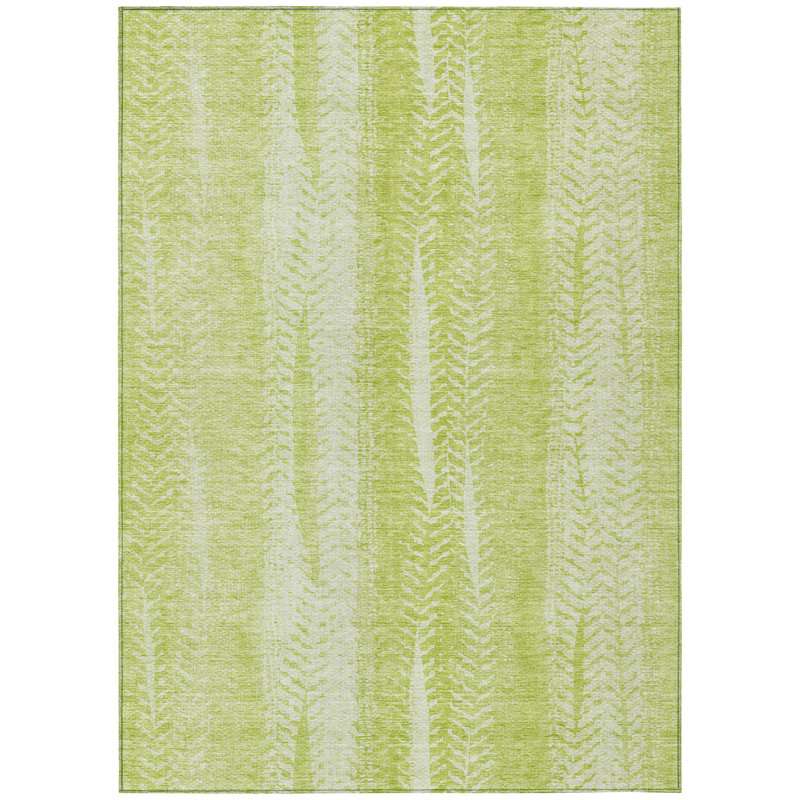 Jannai Washable Abstract Indoor / Outdoor Rug, Rectangle 5' x 7'6"
