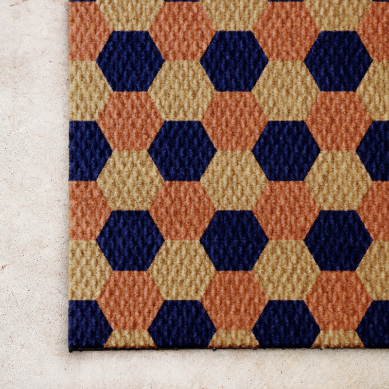 Neighburly Non-Slip Geometric Outdoor Doormat